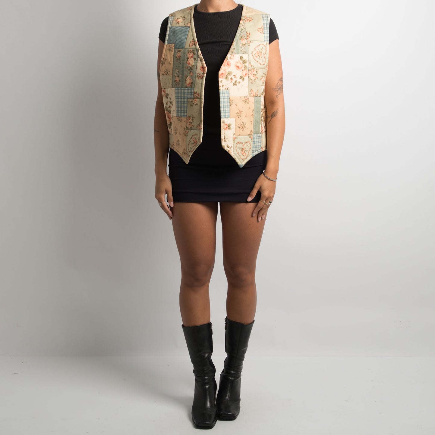 GILET PATCHWORK MATELASSÉ