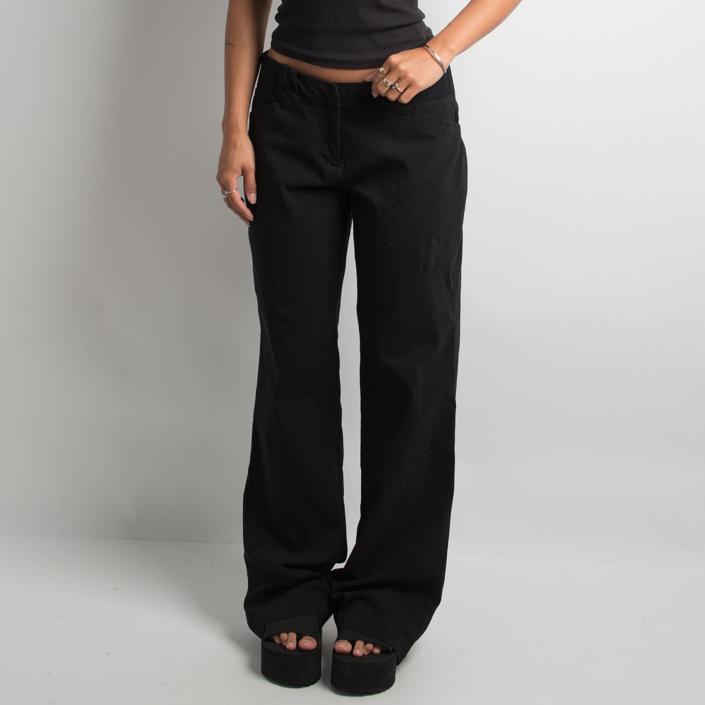 PANTALON BOOTCUT NOIR