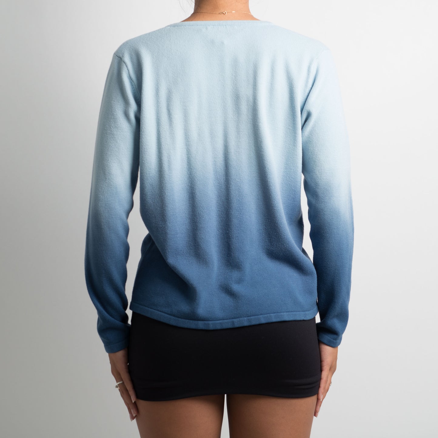 CARDIGAN BLEU OMBRÉ