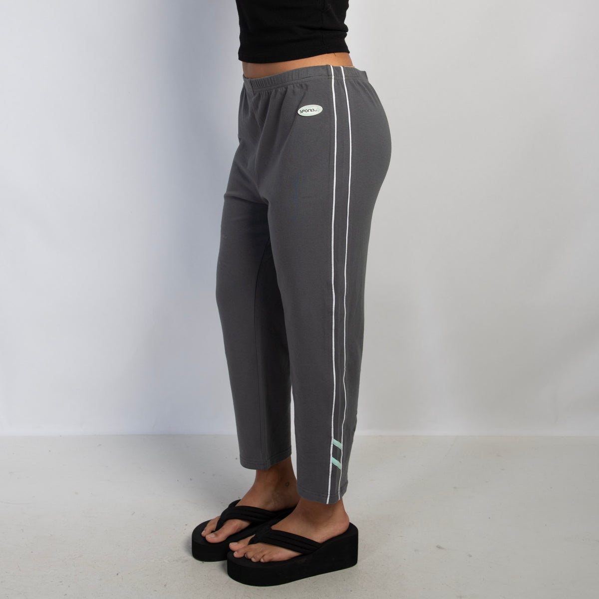 GREY CAPRI COTTON TIGHTS