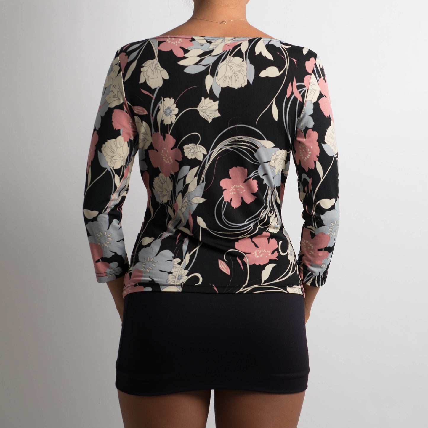 FLORAL 3/4 SLEEVE TOP