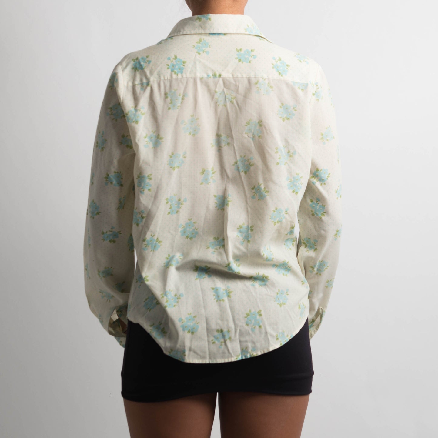 FLORAL BUTTON UP BLOUSE