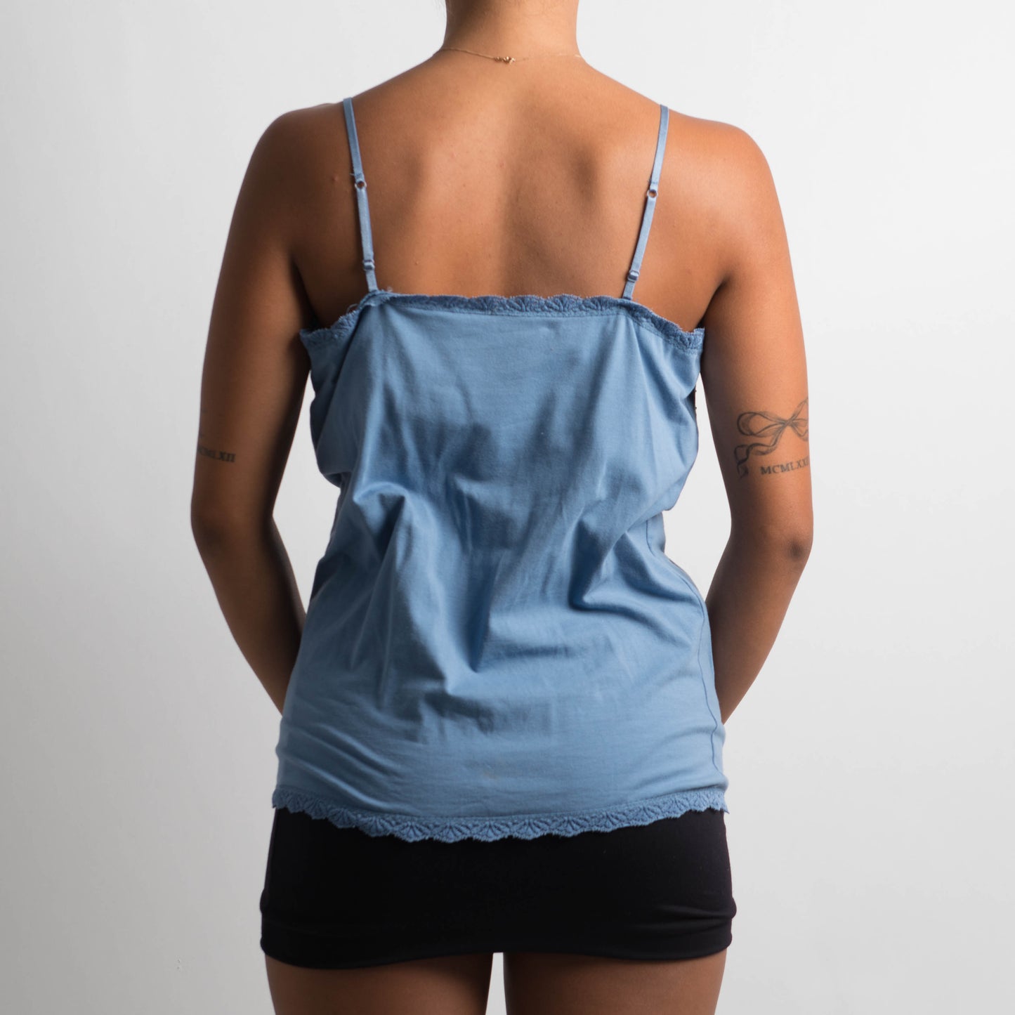 BLUE COTTON CAMISOLE