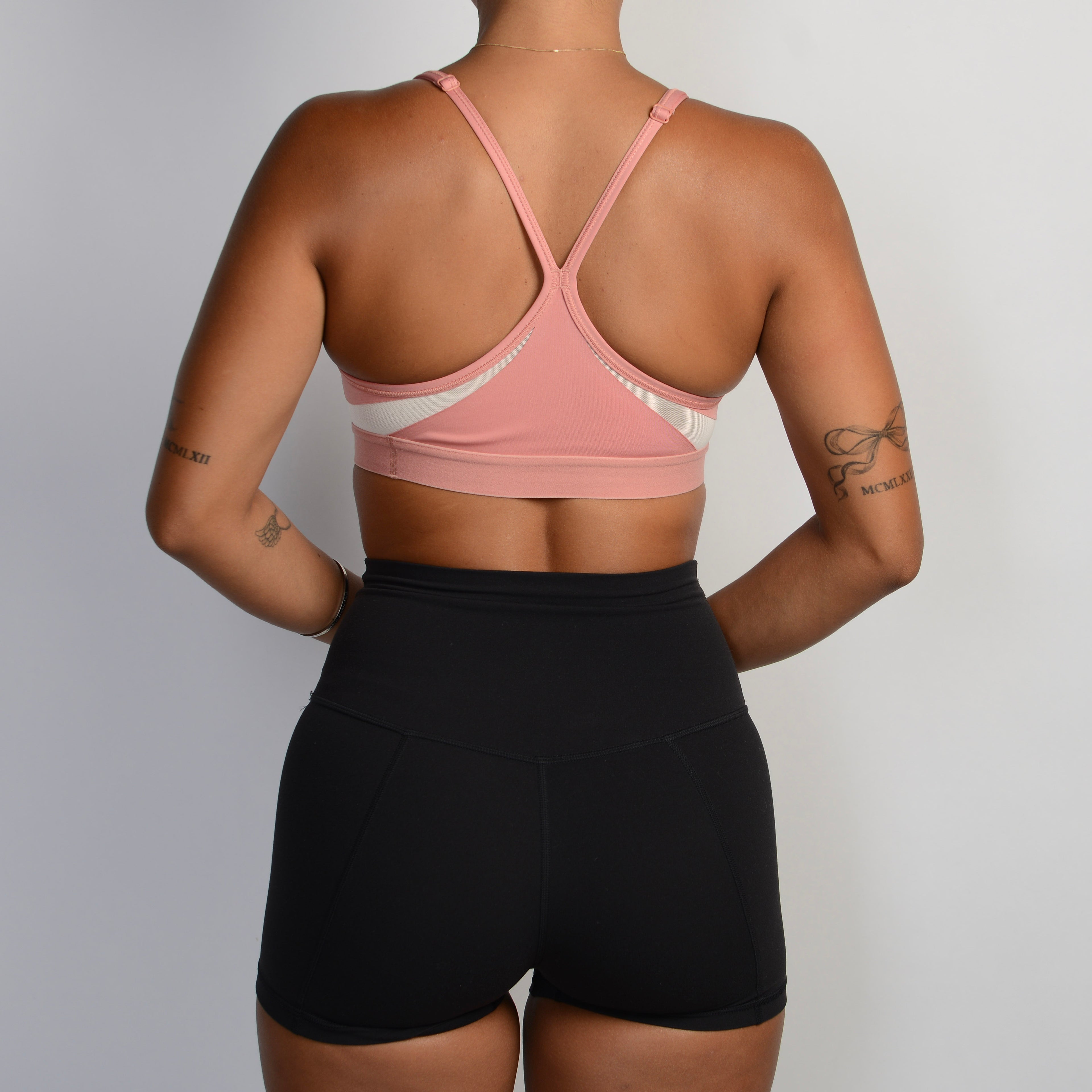 PINK NIKE SPORTS BRA