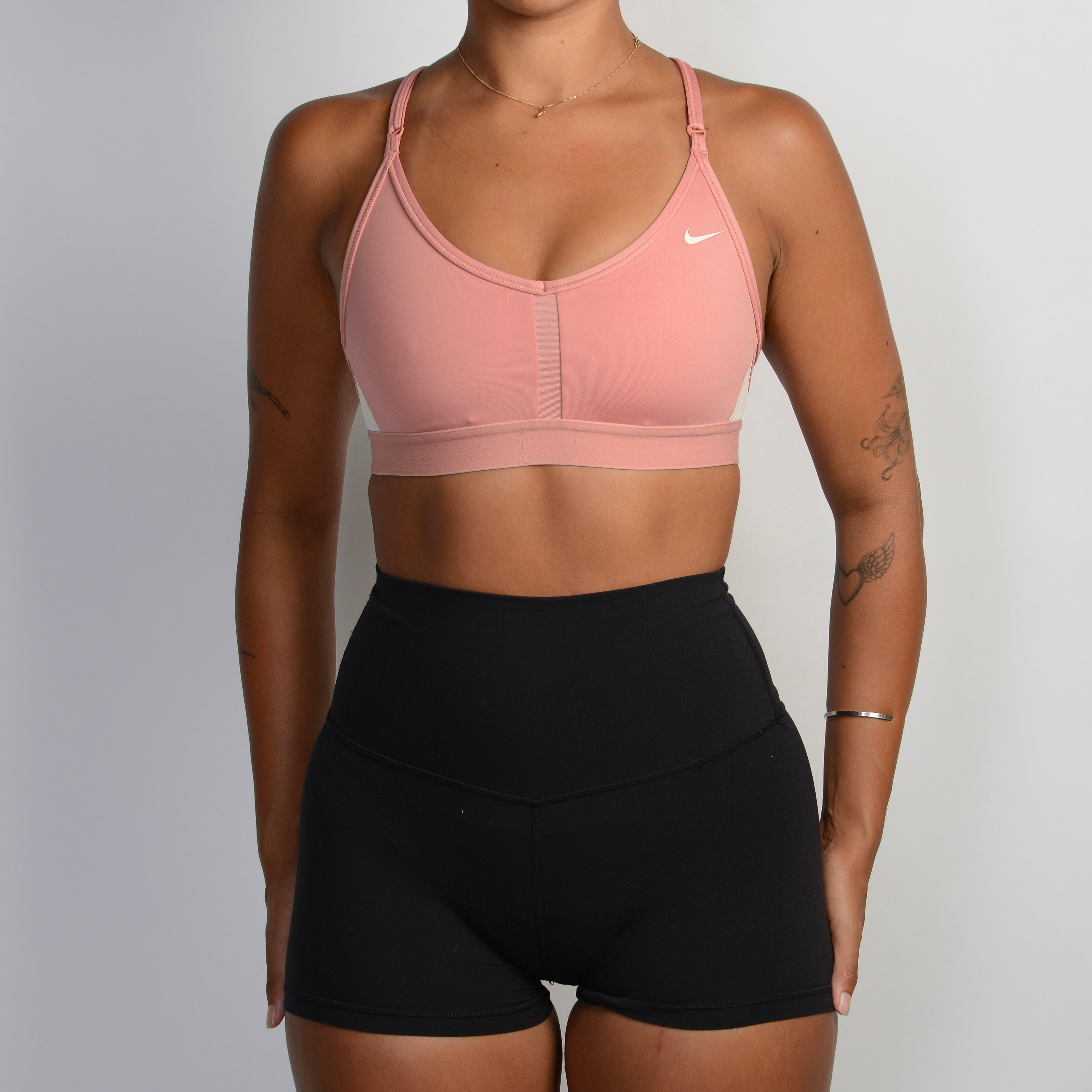 PINK NIKE SPORTS BRA