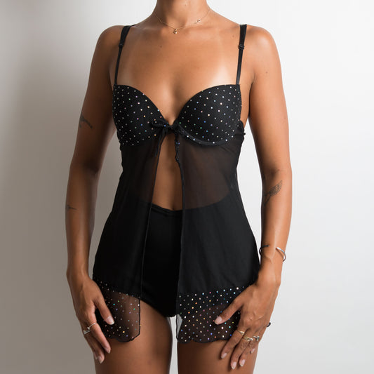 BUSTIER BABYDOLL À PAILLETTES