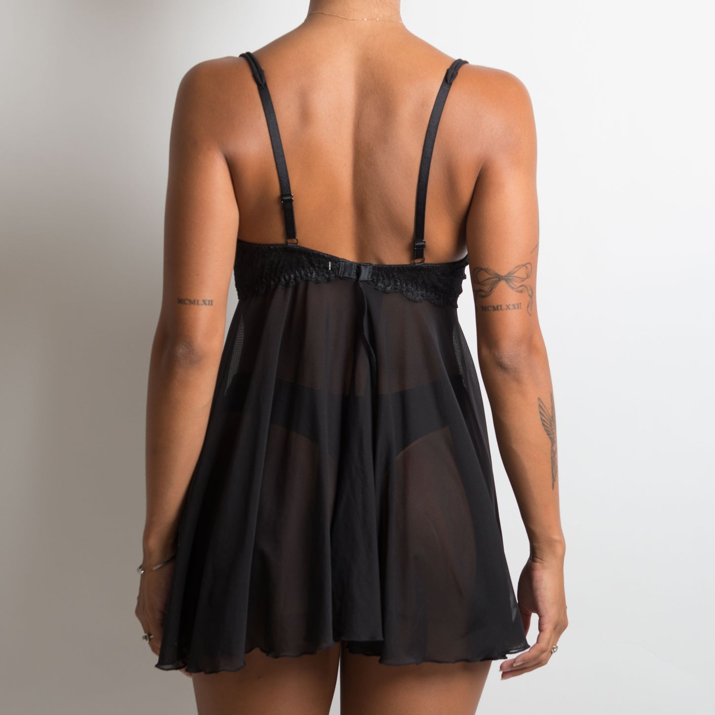 BLACK BABYDOLL DRESS