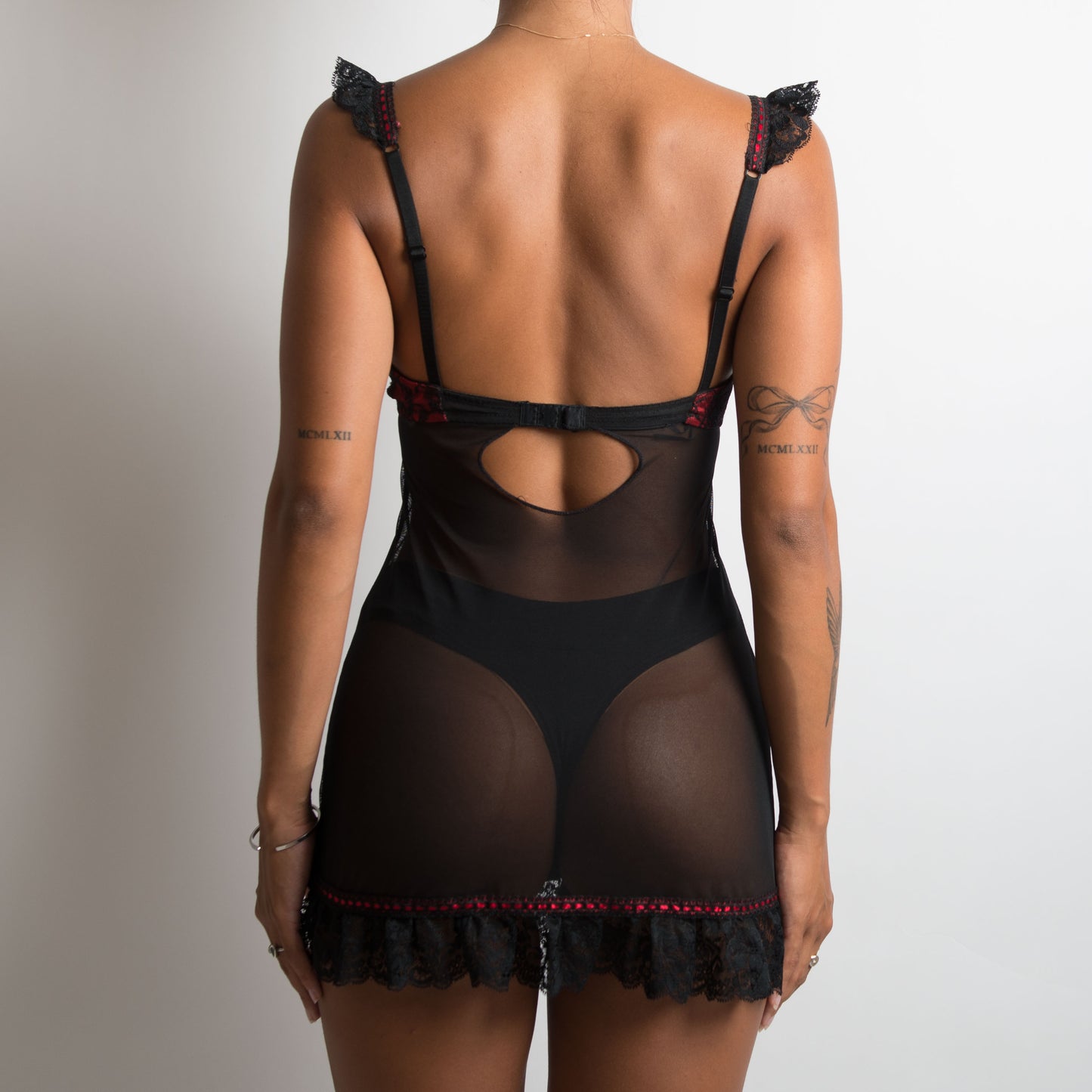 MESH BUSTIER DRESS