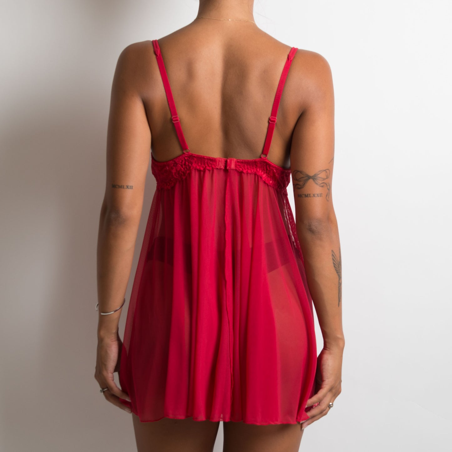 RED BABYDOLL DRESS