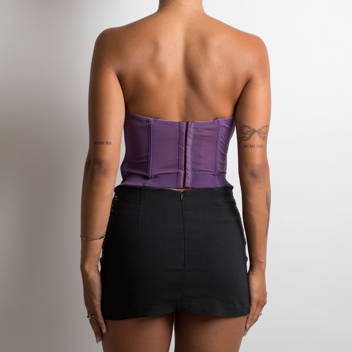 BUSTIER EN DENTELLE VIOLETTE