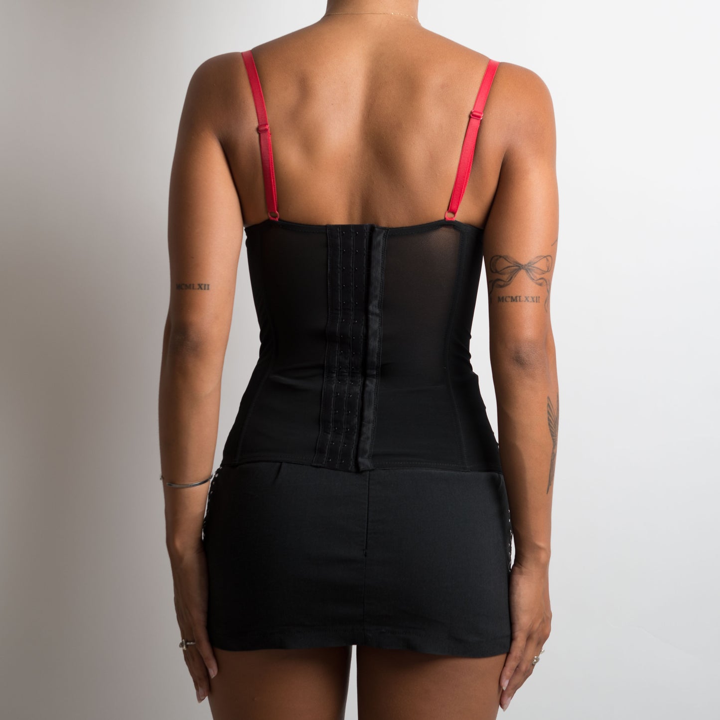 BUSTIER ROUGE/NOIR