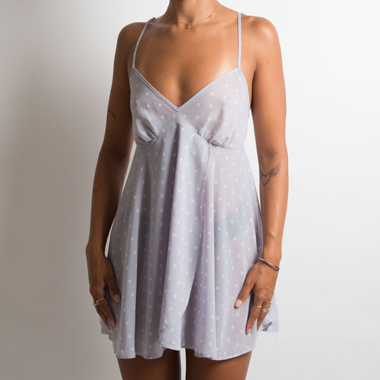 ROBE BABYDOLL LILAS PÂLE