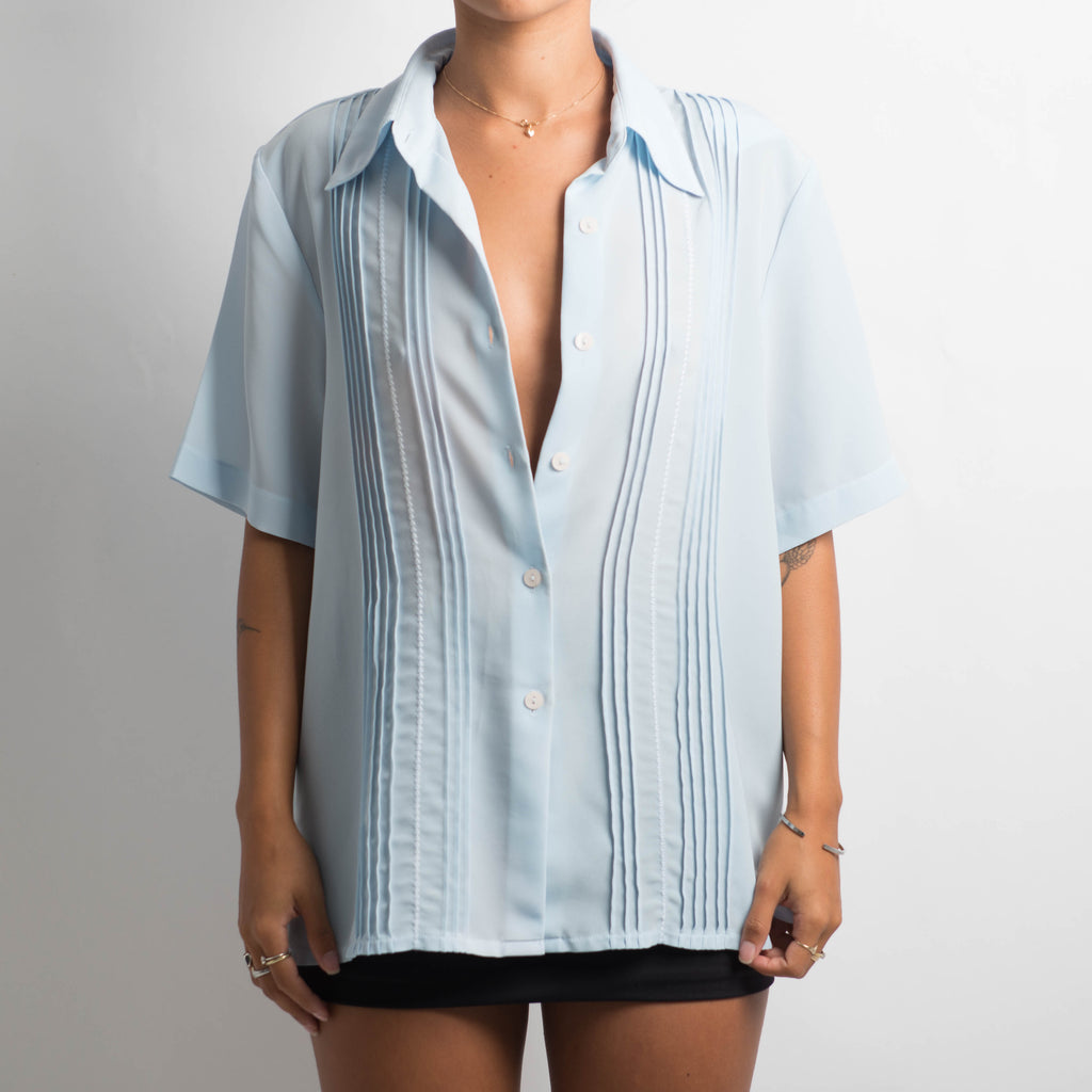 BLUE SHORT SLEEVE TOP