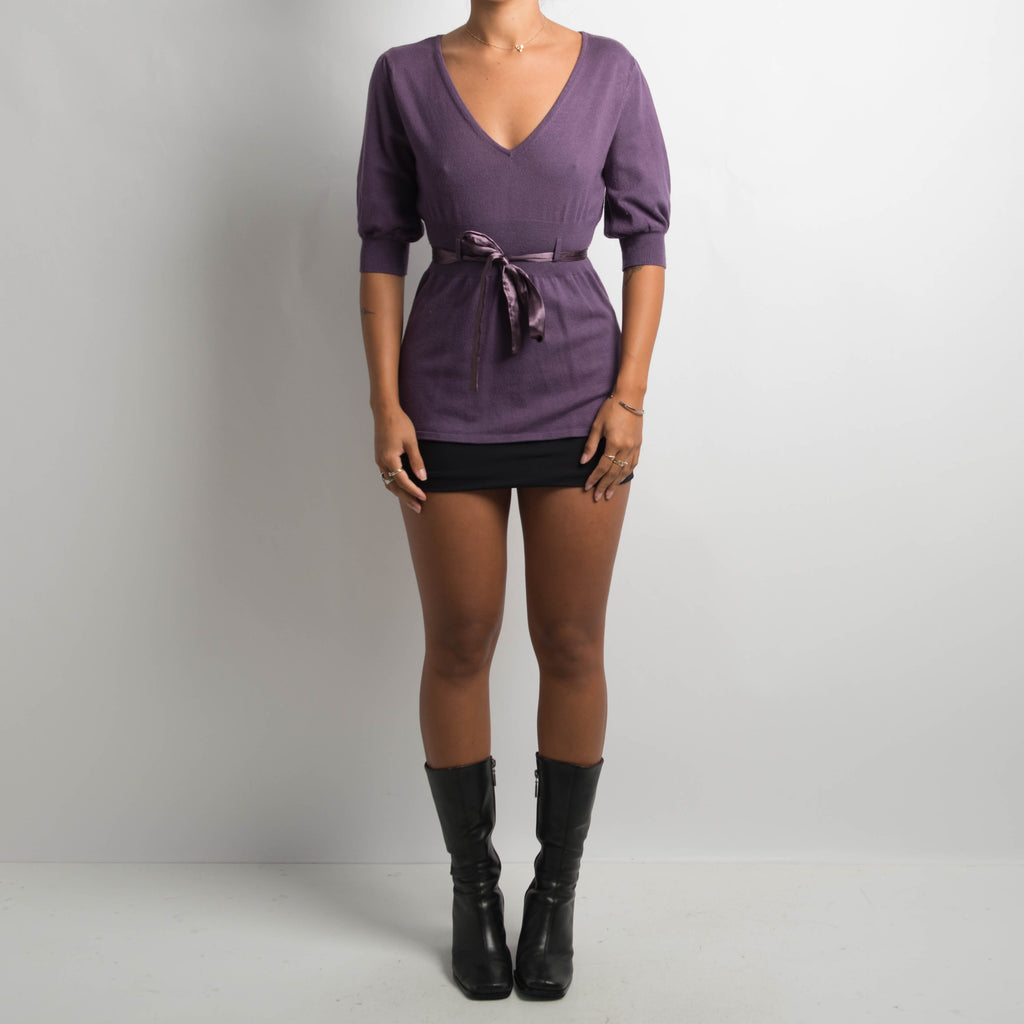 PURPLE KNIT TOP