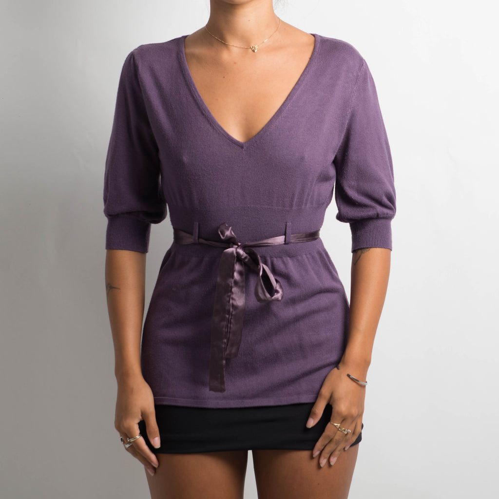 PURPLE KNIT TOP