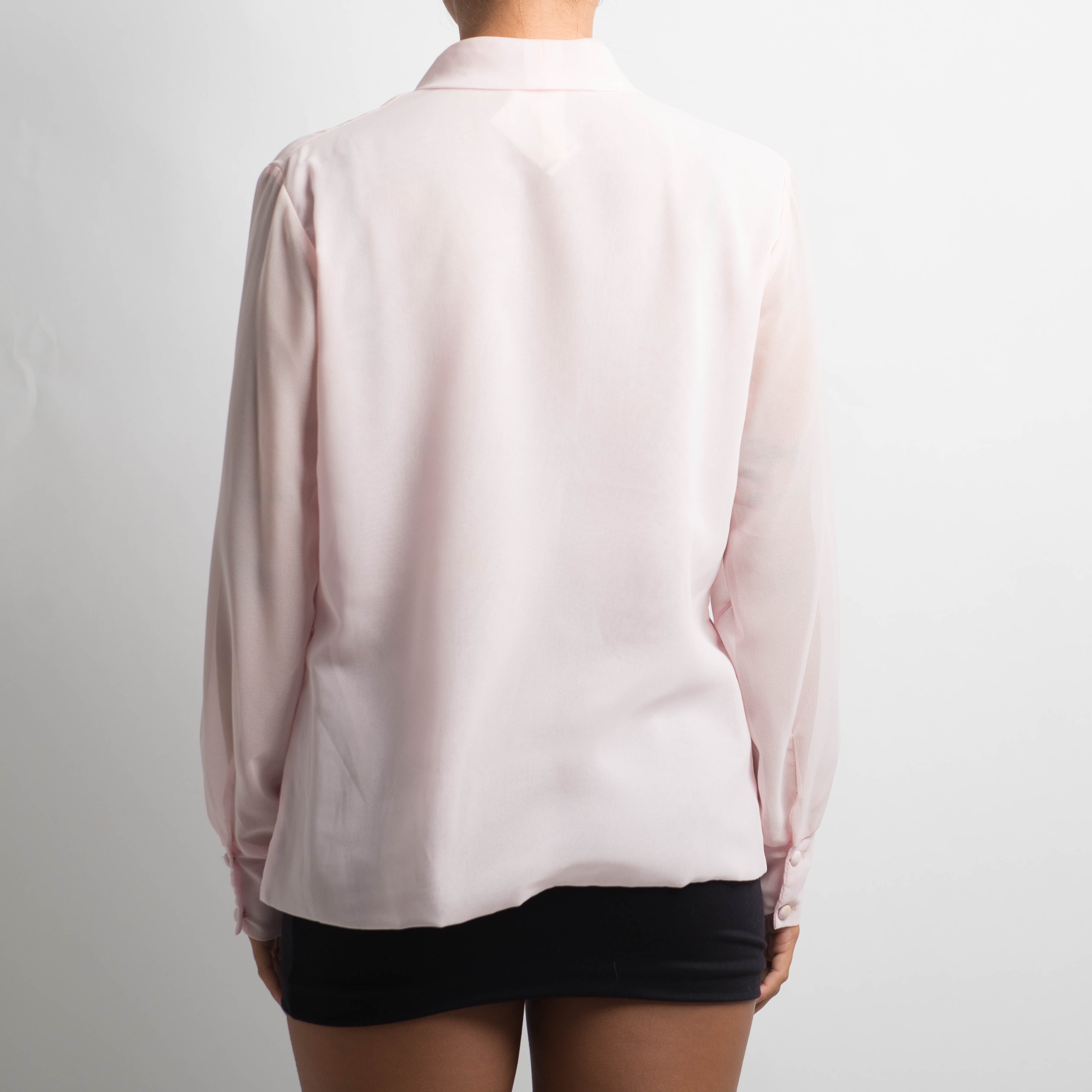 PALE PINK SHEER BLOUSE