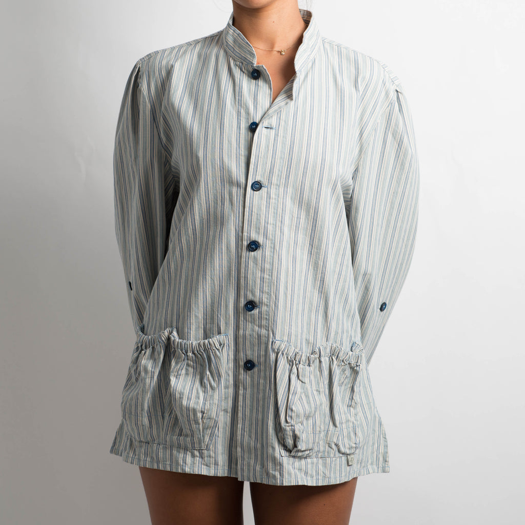 BLUE STRIPED SHACKET