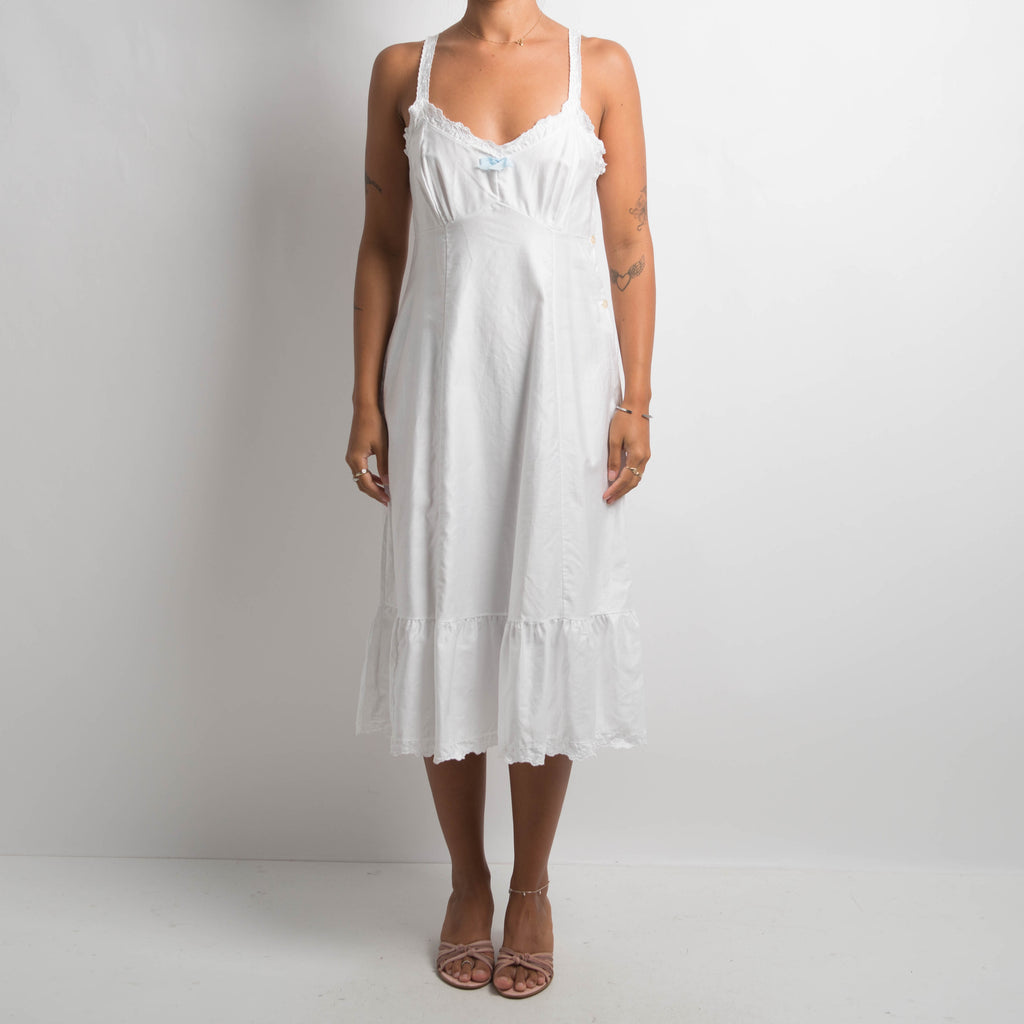 WHITE PETTICOAT DRESS