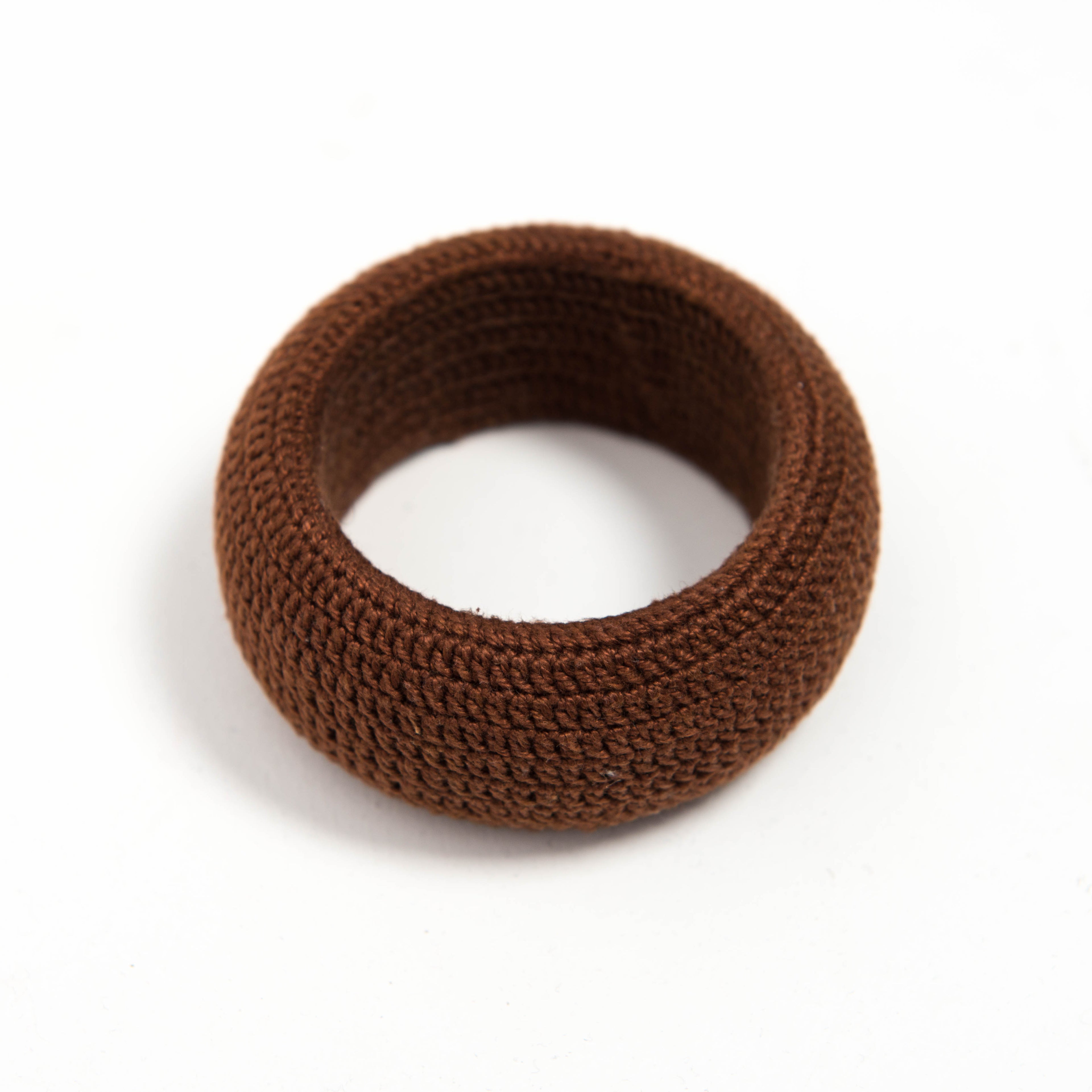 BROWN CROCHET BANGLE