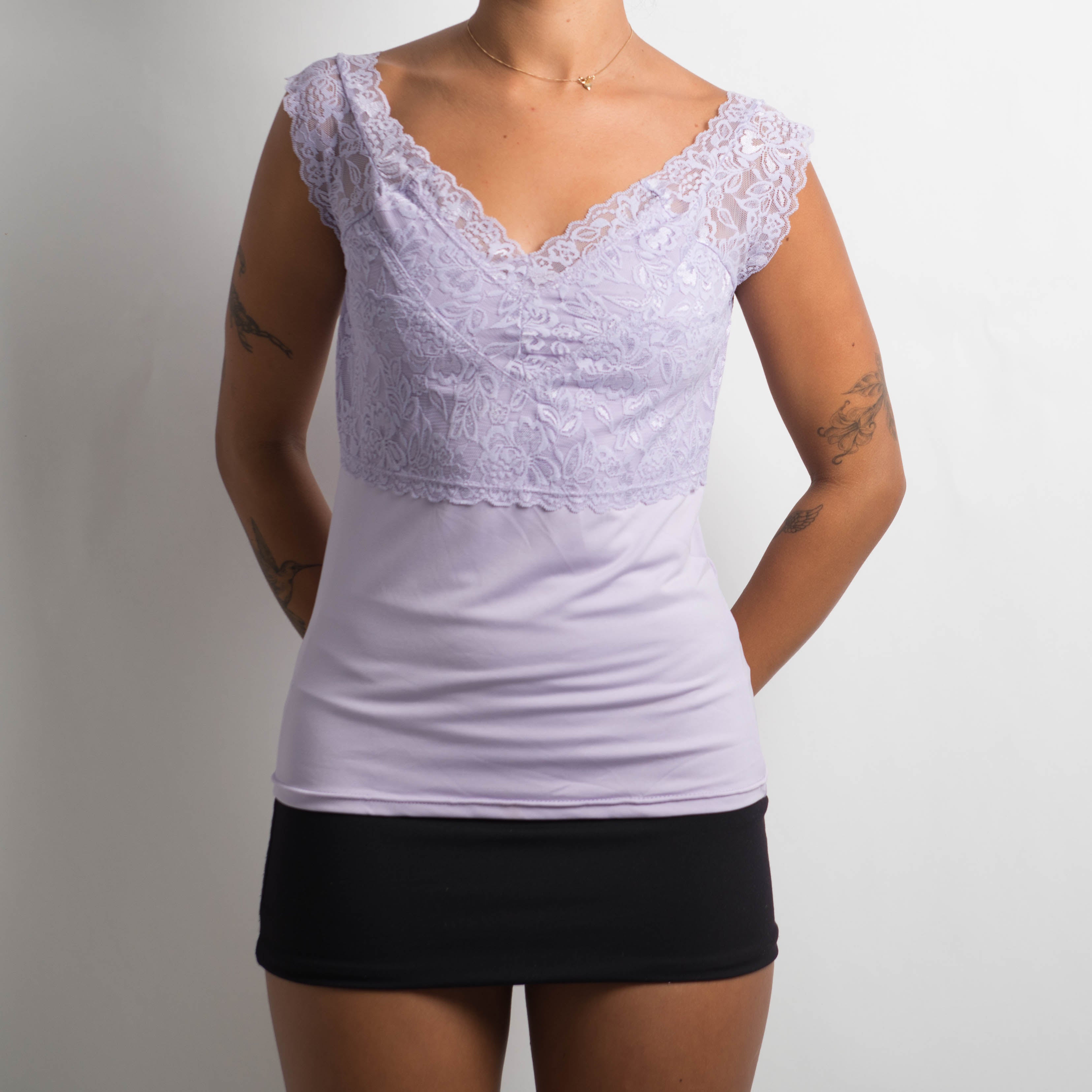 LILAC LACE TOP