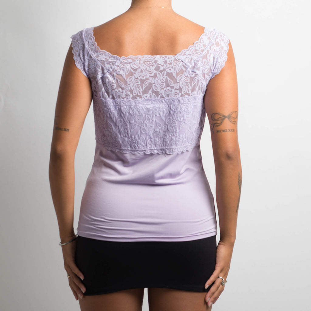 LILAC LACE TOP