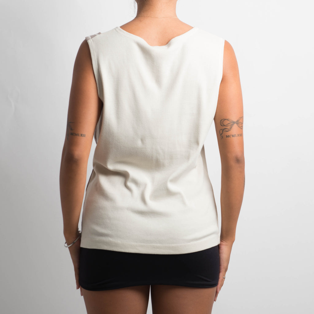 PATCHWORK SLEEVELESS TOP