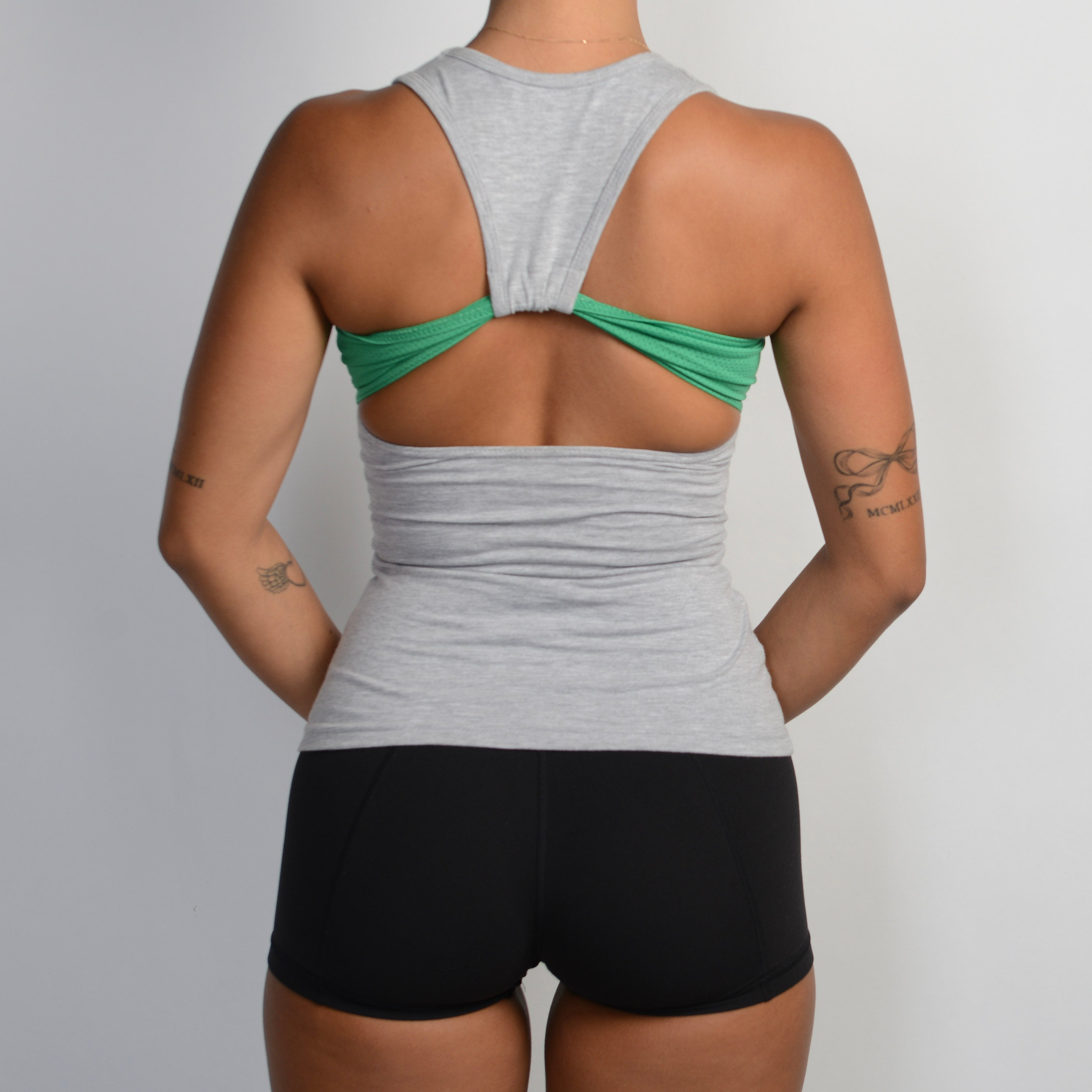 GREY COTTON TANK TOP