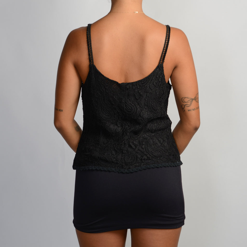 BLACK LACE CAMISOLE