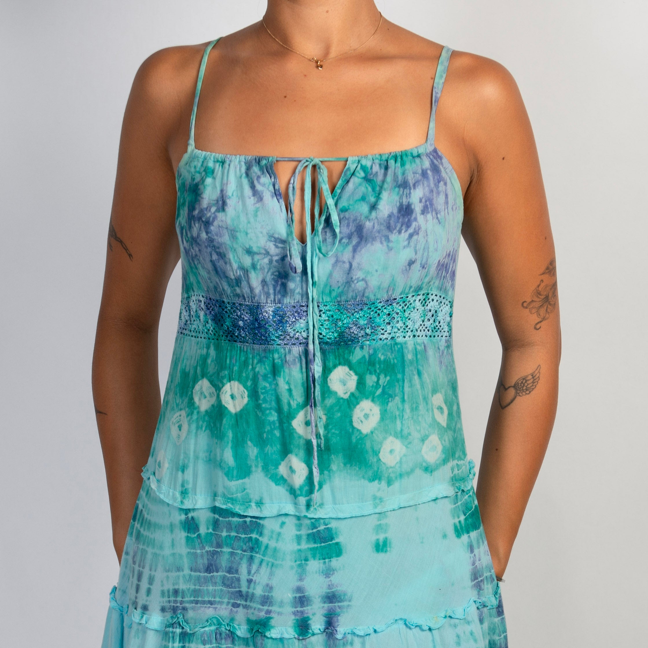 BLUE TIE DYE DRESS