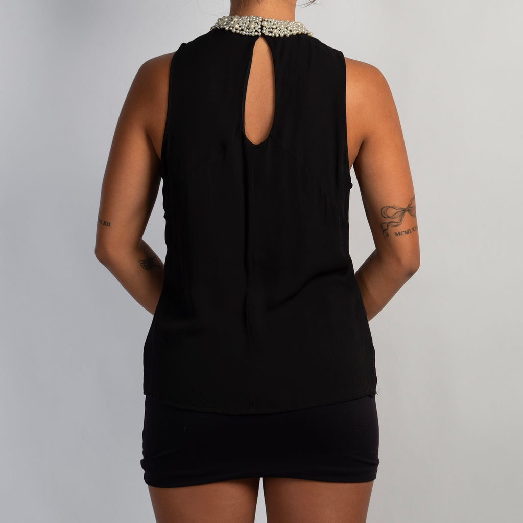 SILK BEADED TOP
