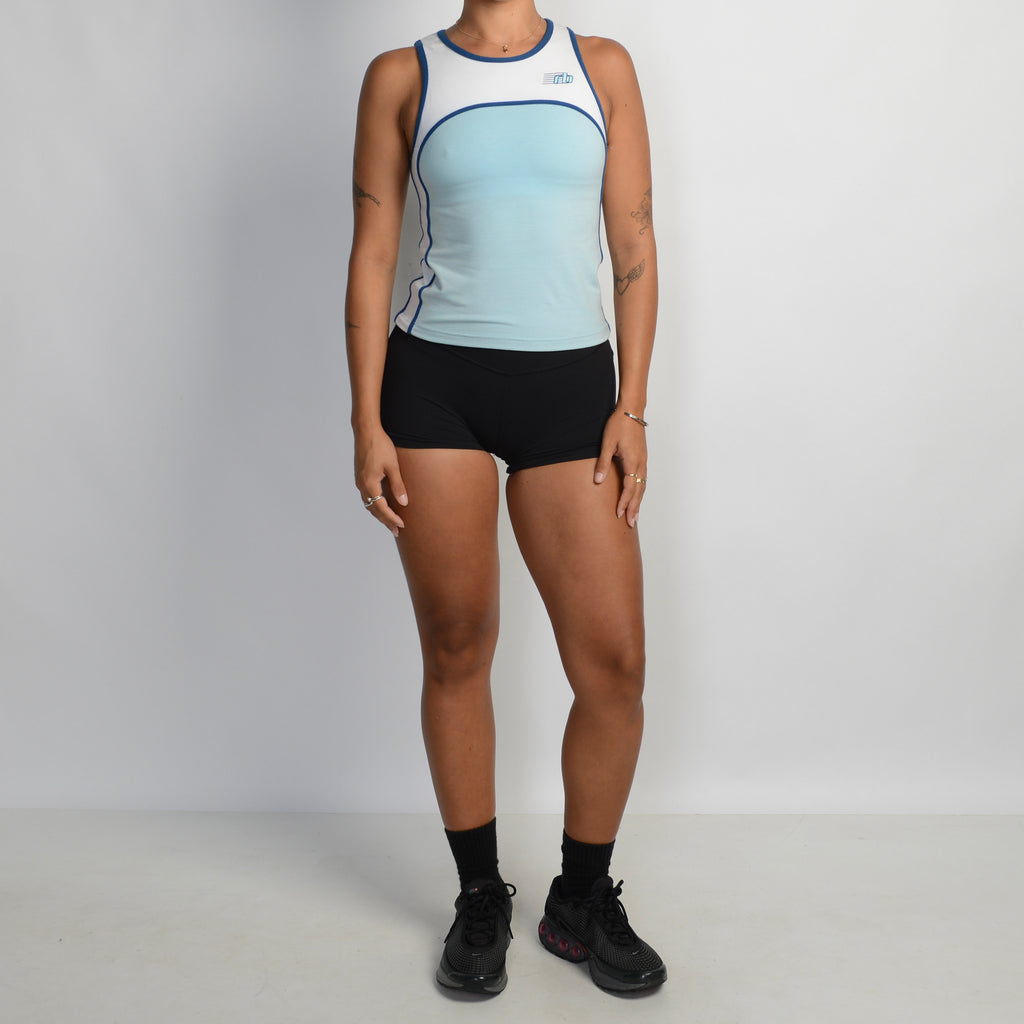 BLUE PANEL TANK TOP