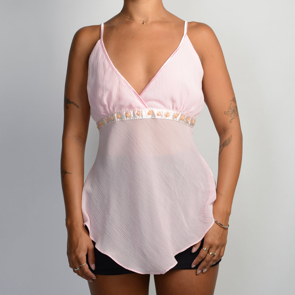 PINK ASYMMETRIC CAMISOLE