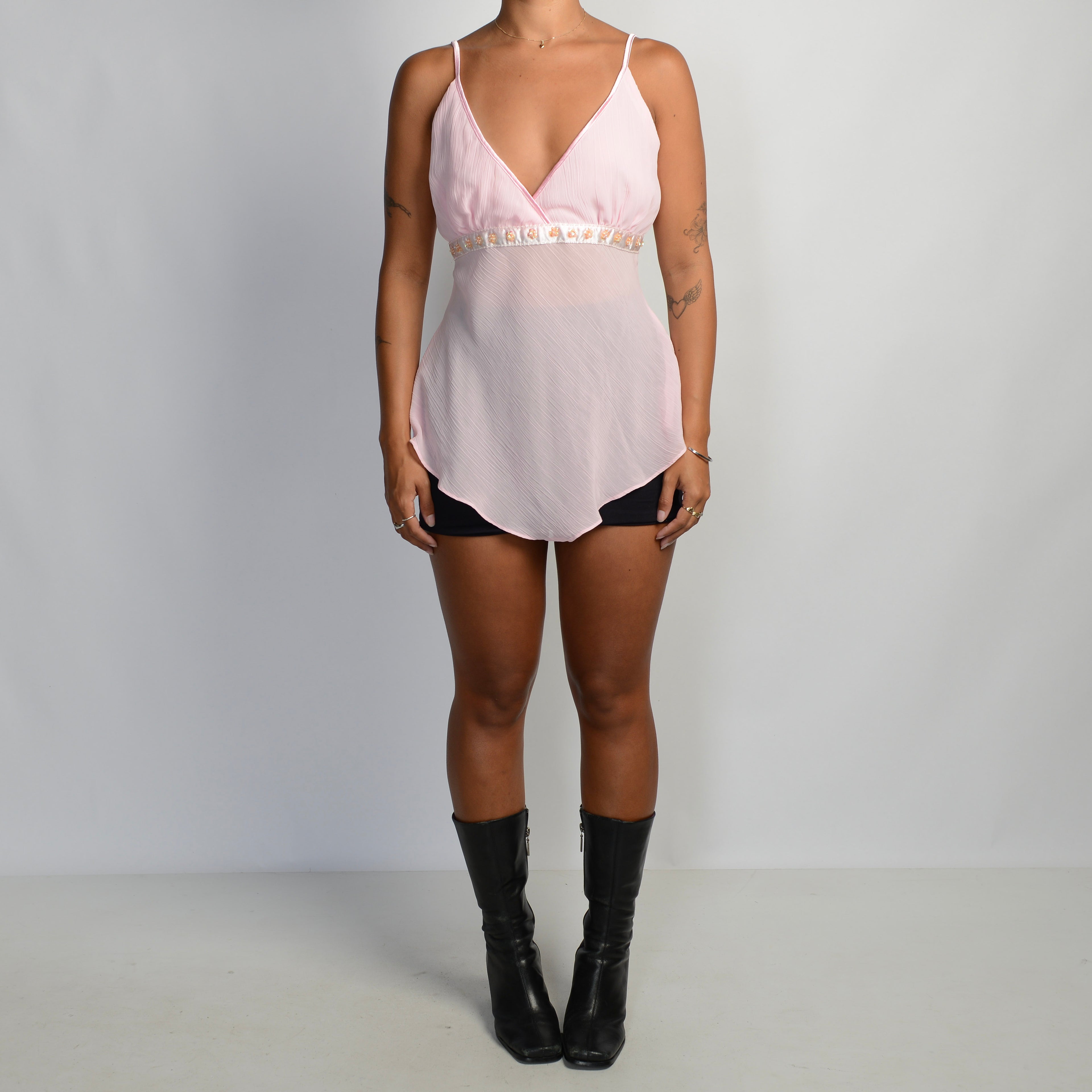 PINK ASYMMETRIC CAMISOLE