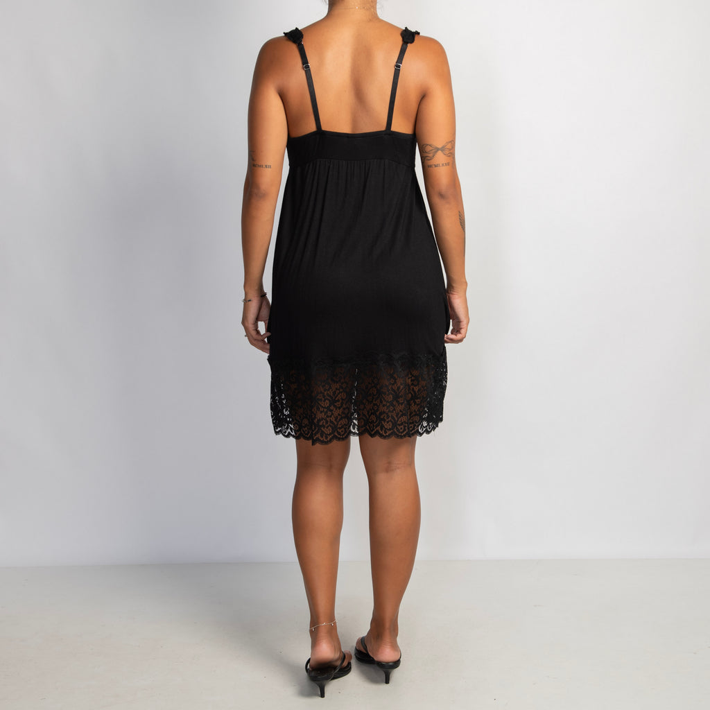 BLACK JERSEY CHEMISE