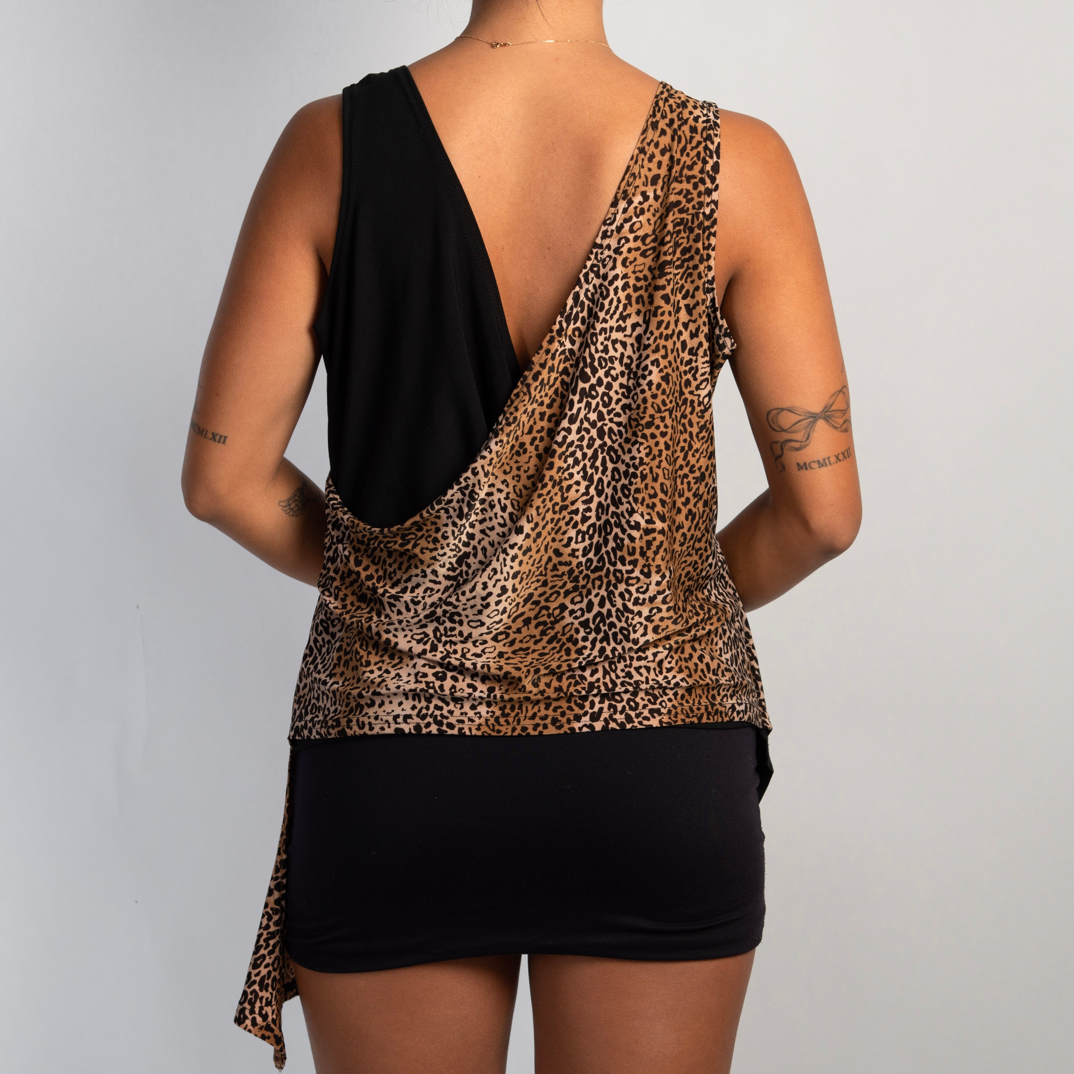 SLINKY ANIMAL PRINT TOP