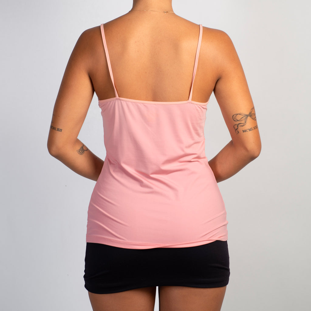 PINK LACE TRIM CAMISOLE
