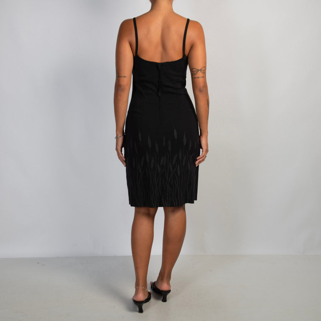 90'S BLACK MIDI DRESS