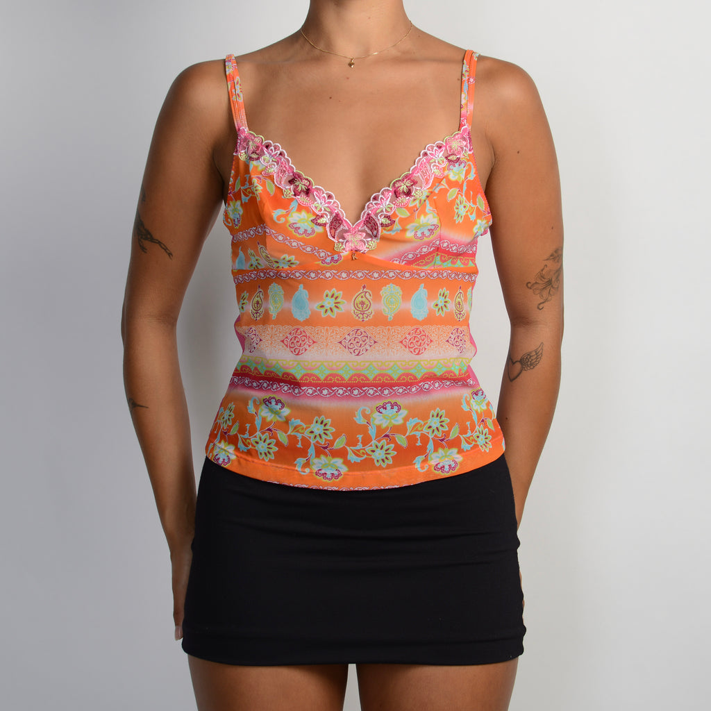 PAISLEY MESH CAMISOLE
