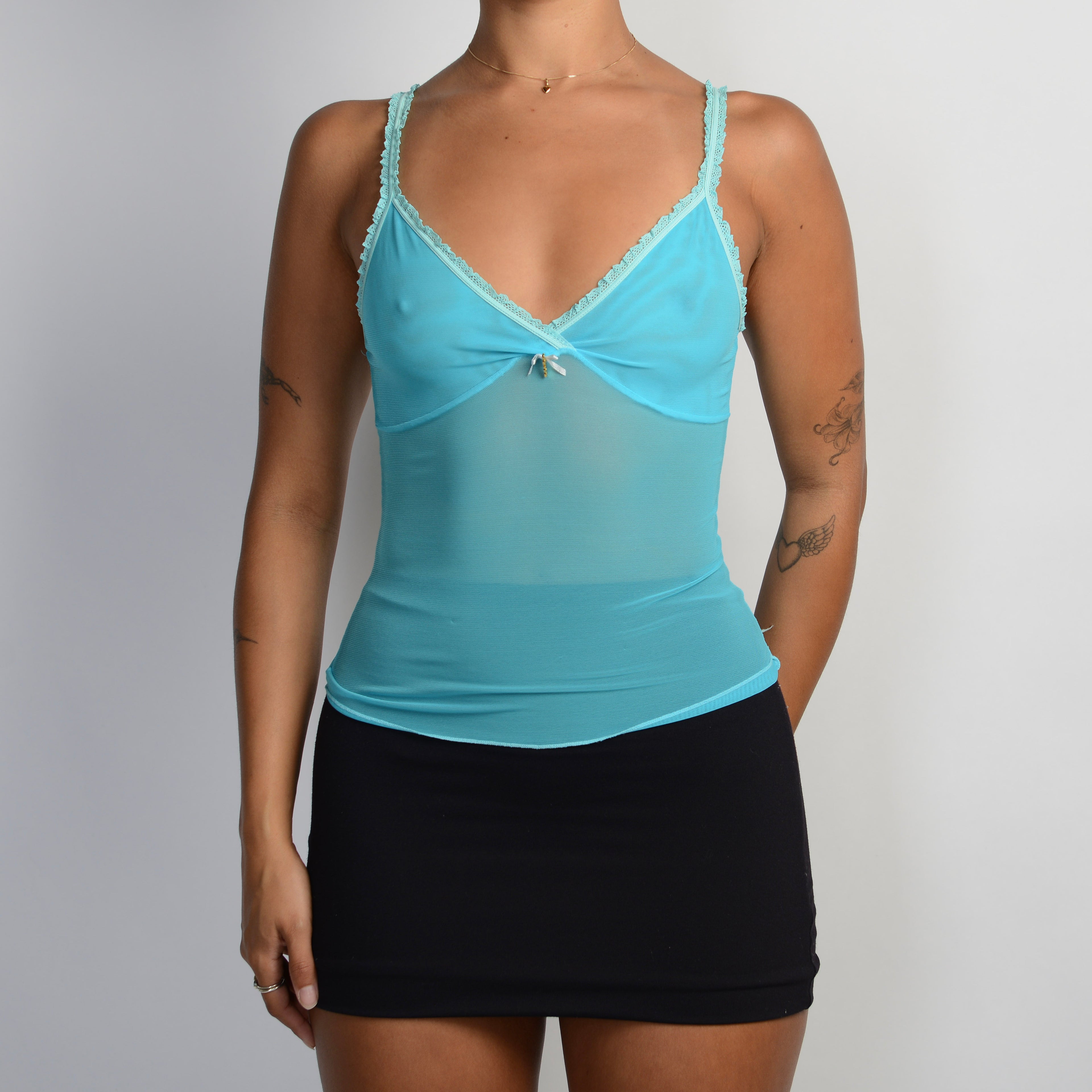 BLUE MESH CAMISOLE