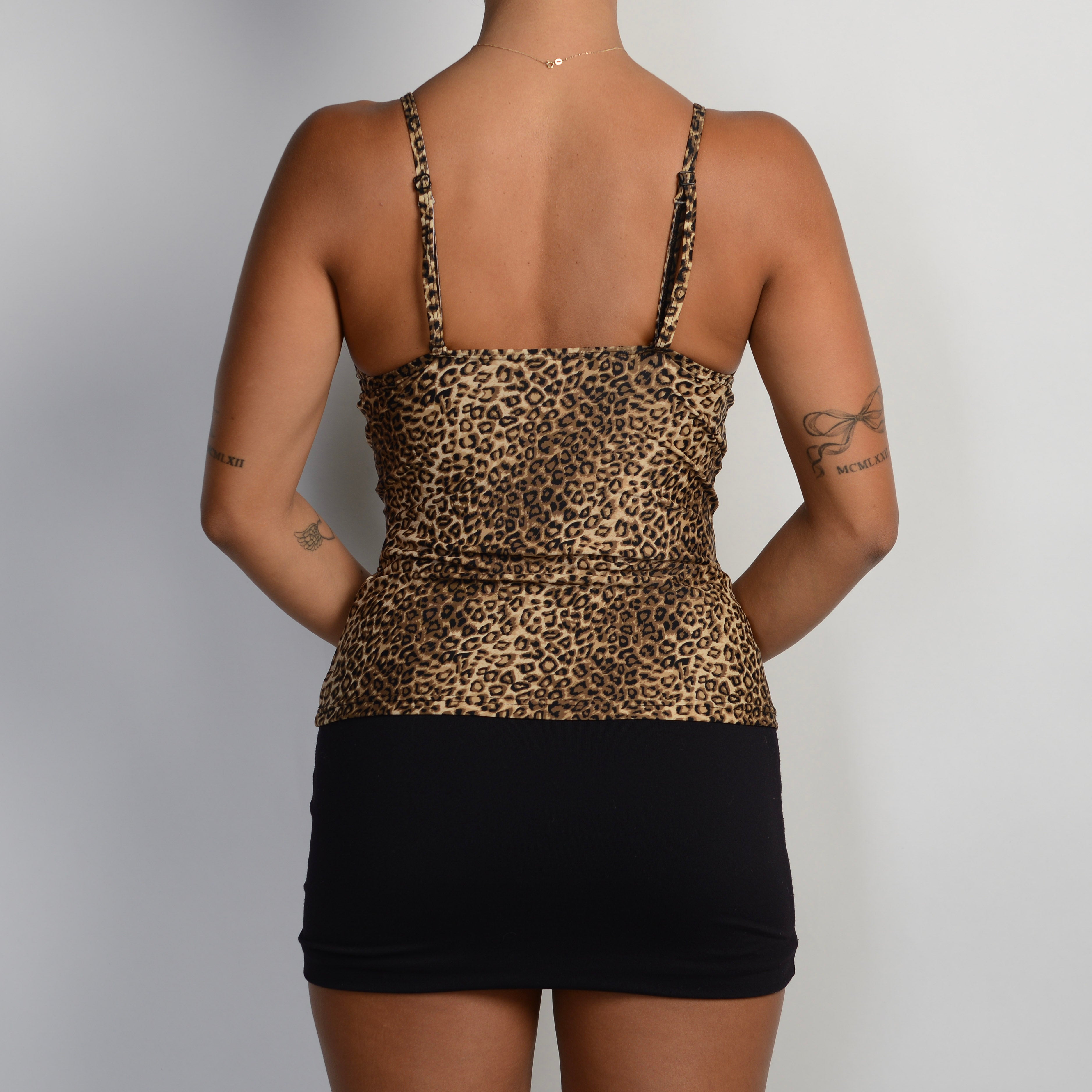 LEOPARD PRINT TANKINI TOP