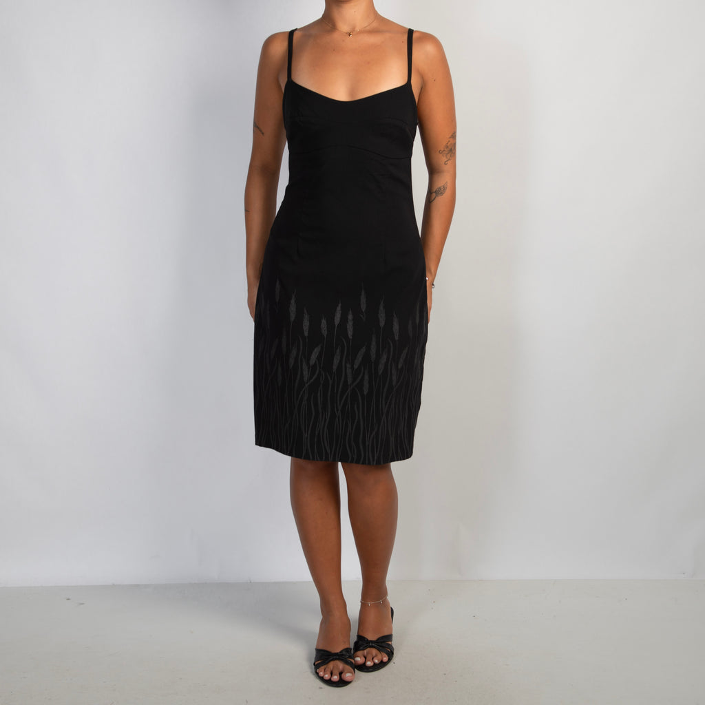 90'S BLACK MIDI DRESS