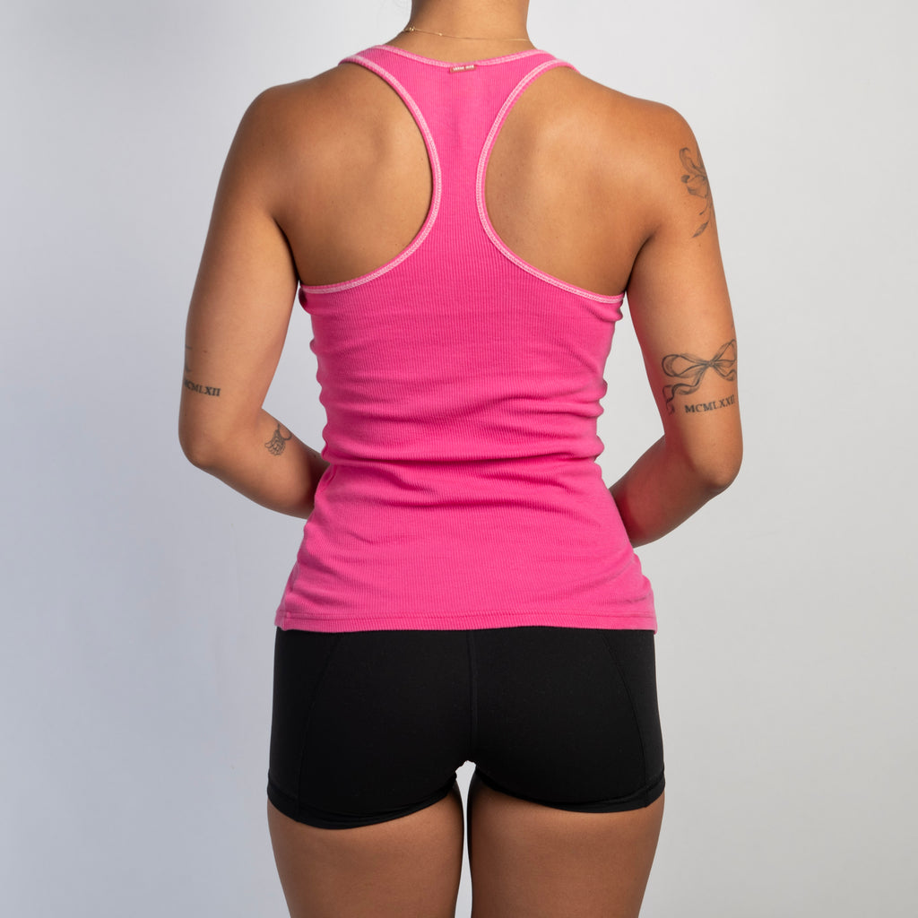 PINK COTTON TANK TOP