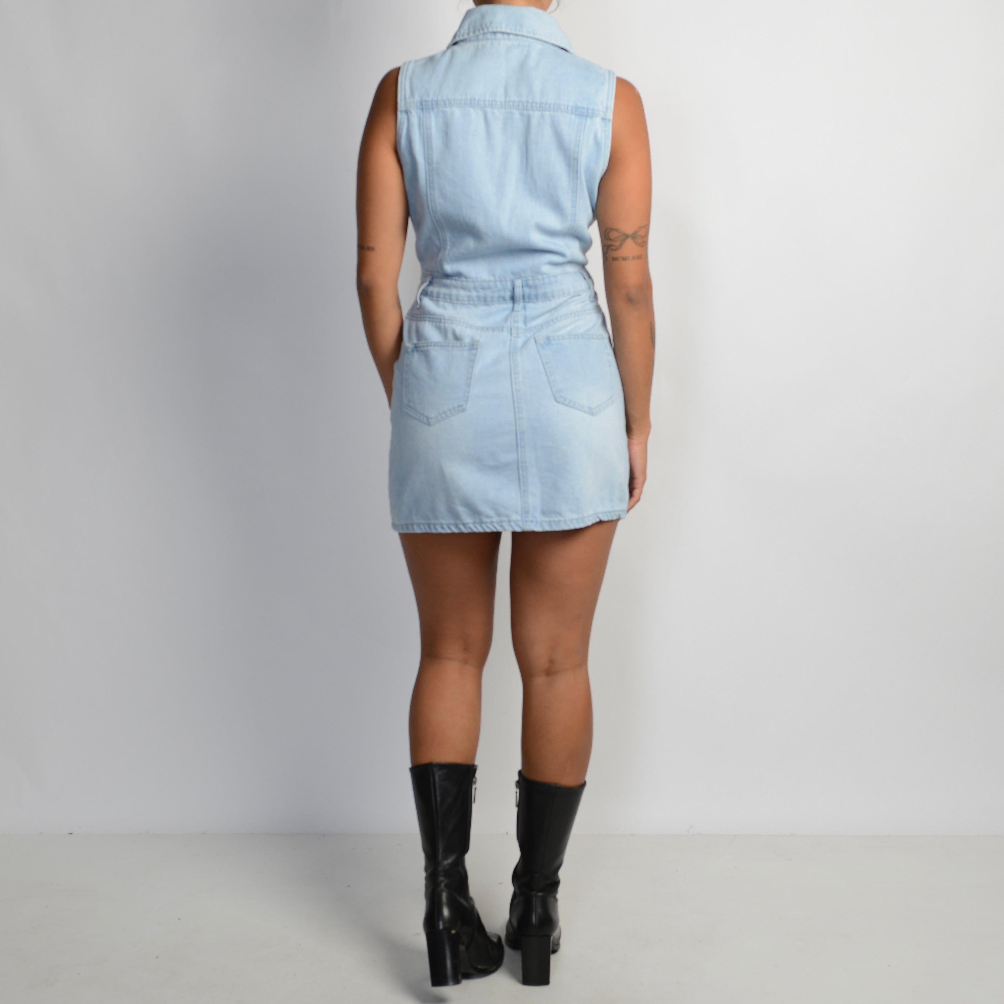 DENIM MINI DRESS