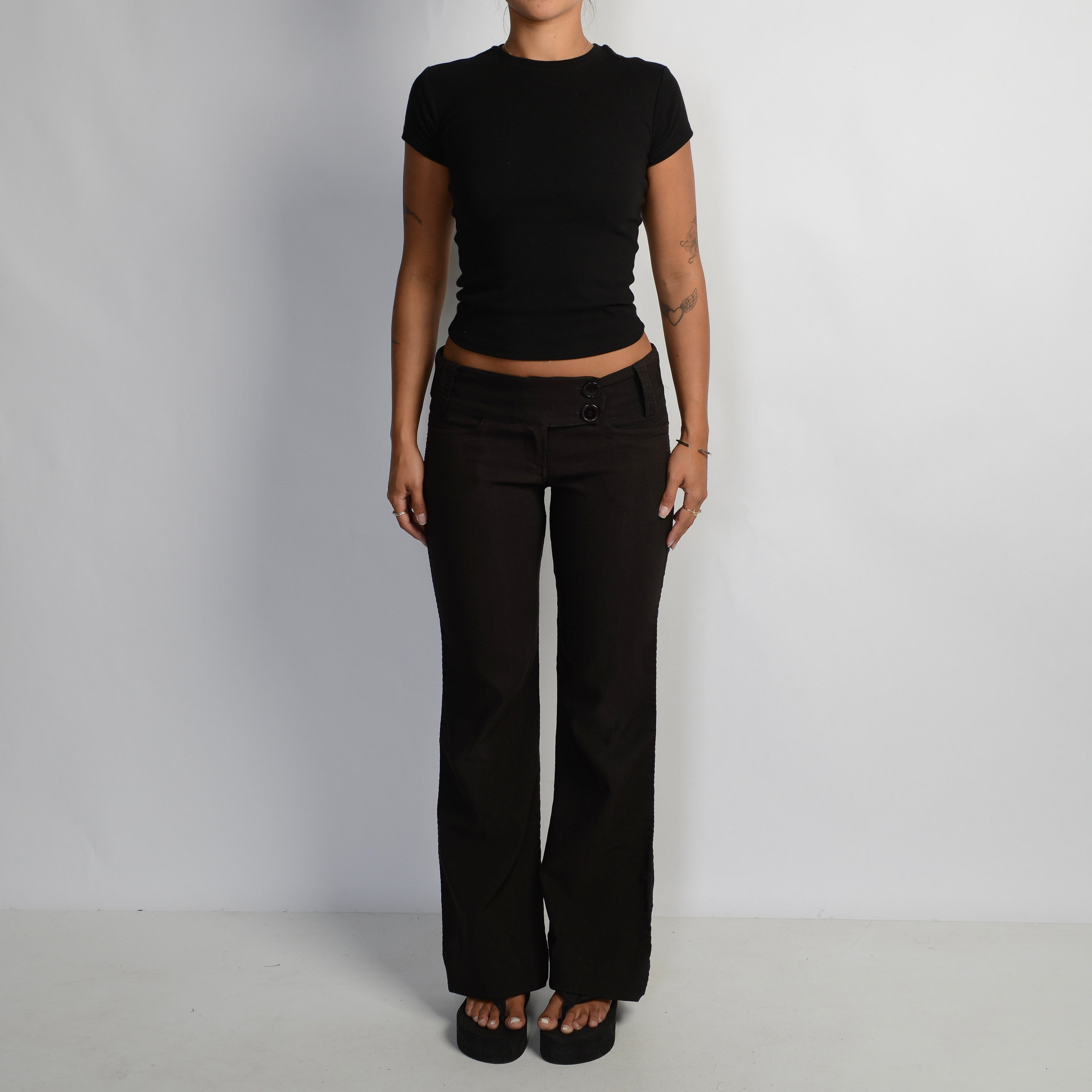 BLACK BOOTCUT PANTS