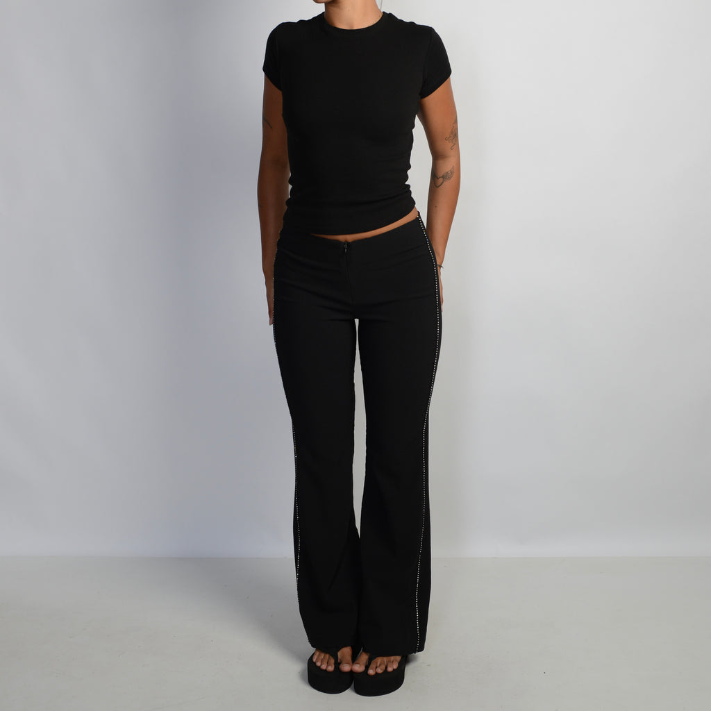 DIAMANTE BOOTCUT PANTS