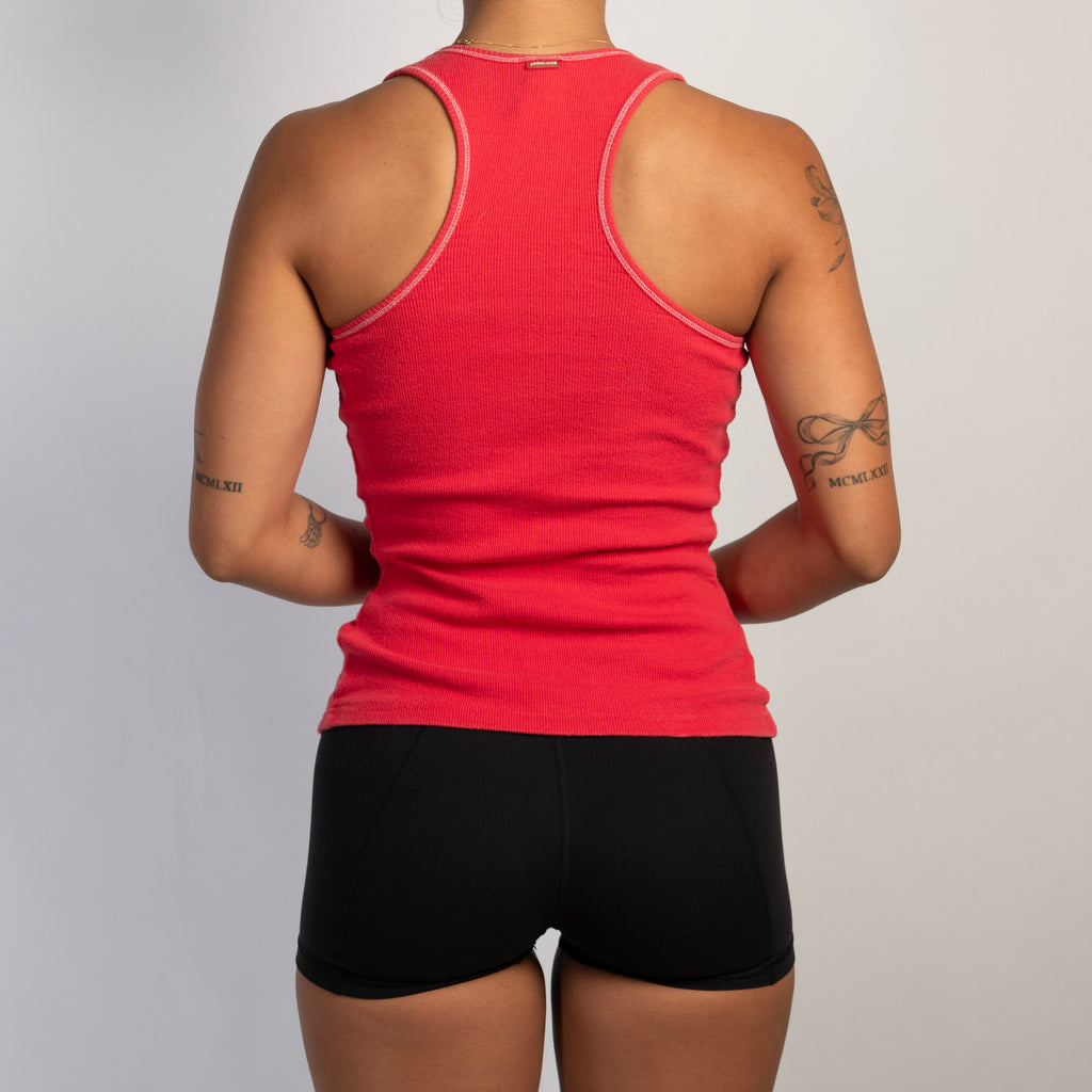 RED COTTON TANK TOP
