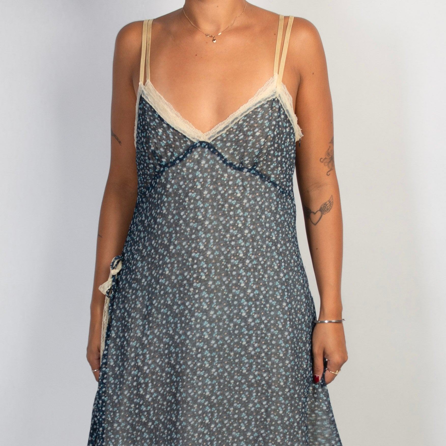 FLORAL LAYERED DRESS