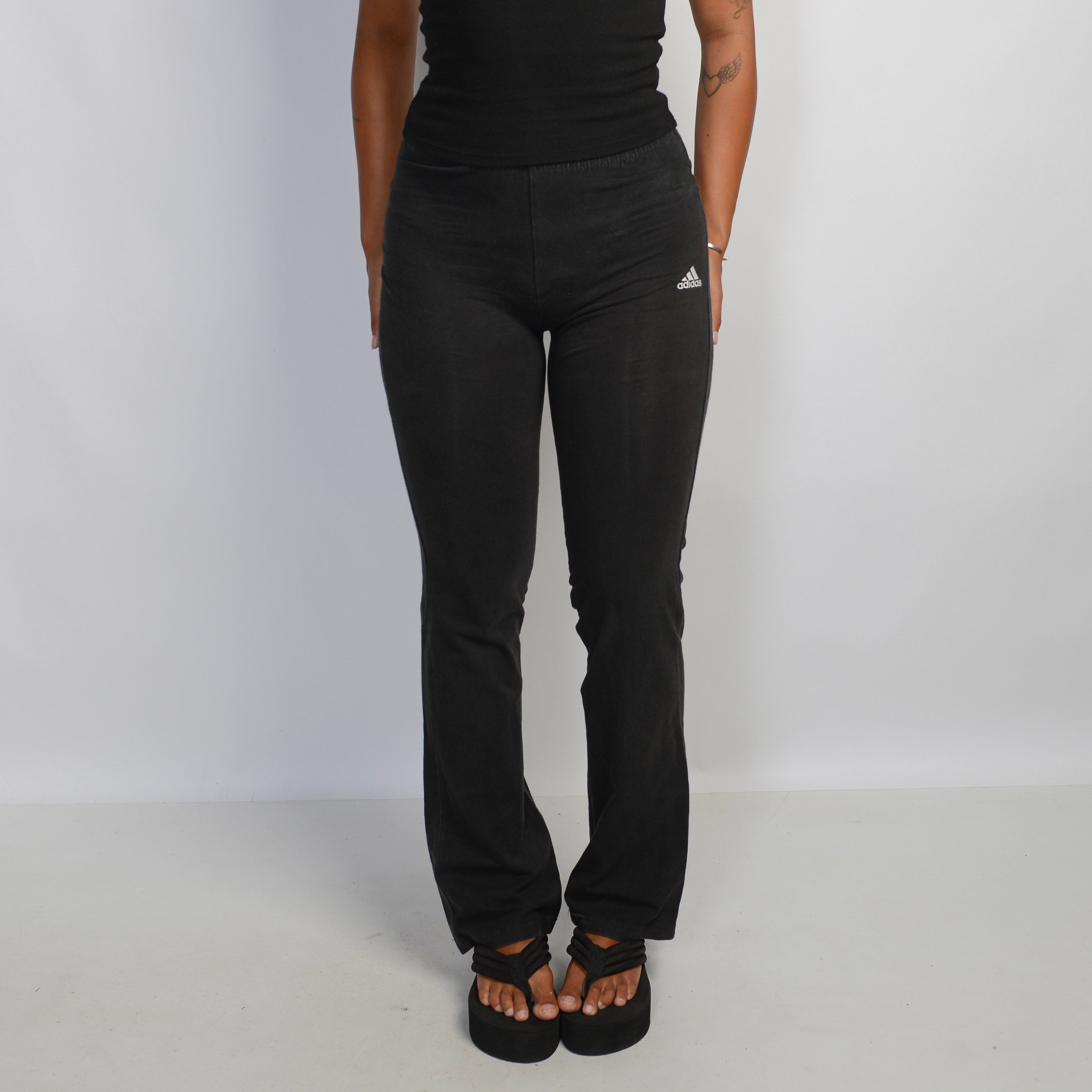 BLACK BOOTCUT LEGGINGS