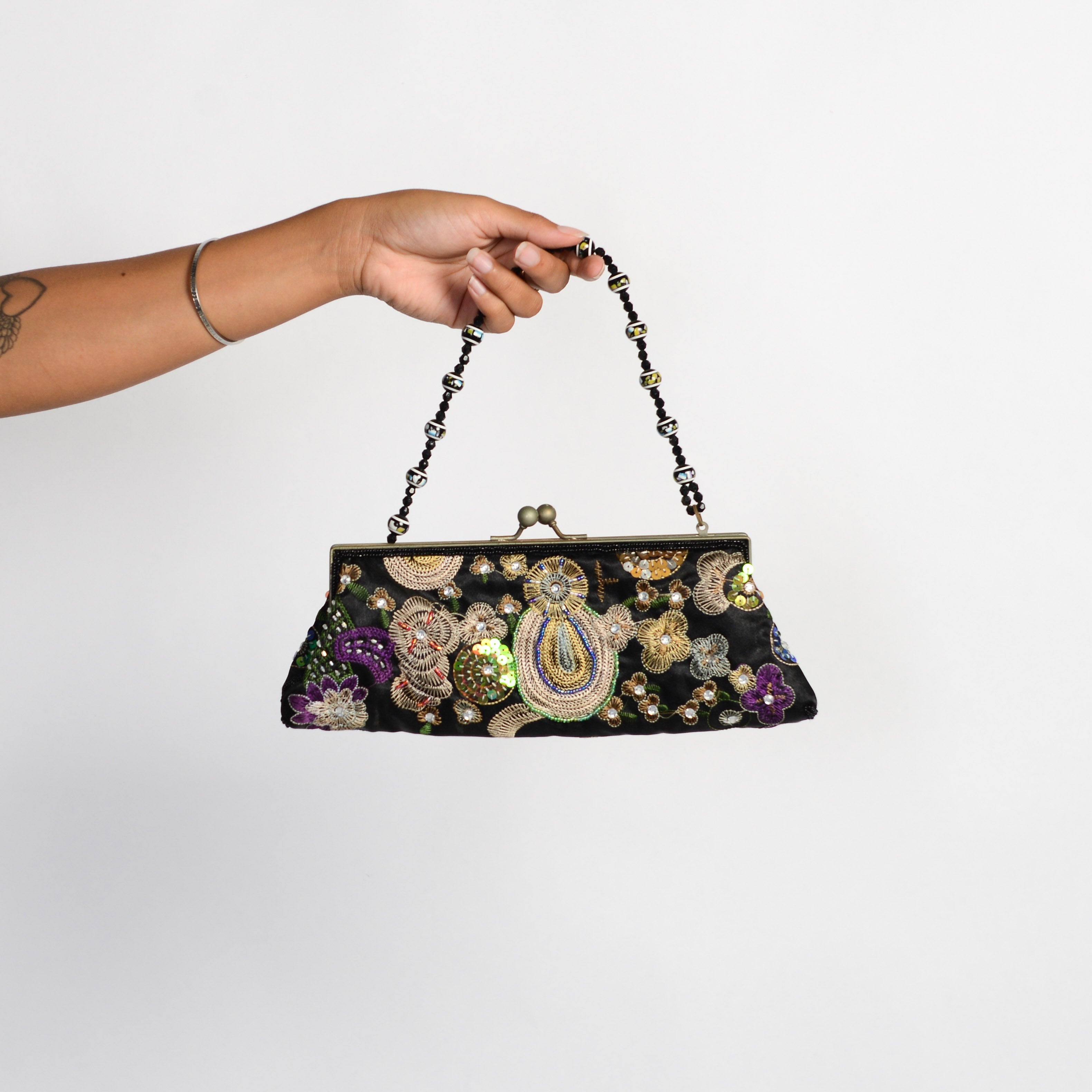 SEQUIN BEADED BAG
