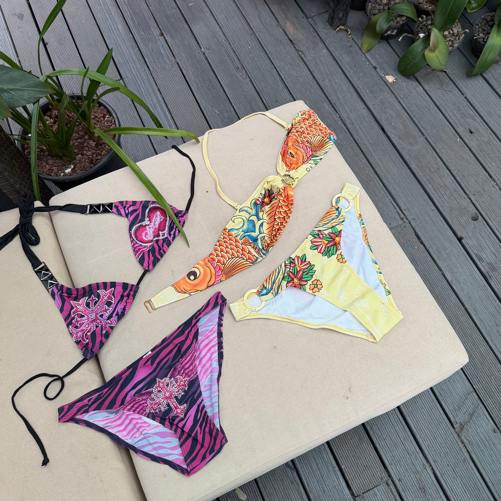 PINK ZEBRA BIKINI SET